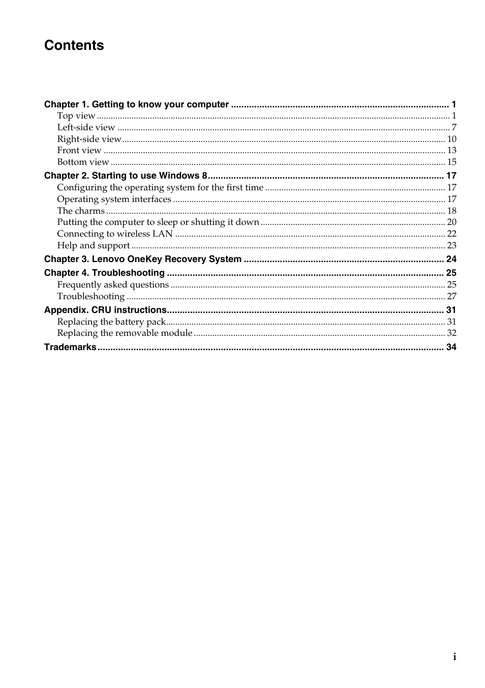 Lenovo IdeaPad Y410p Notebook User Manual | Page 3 / 40