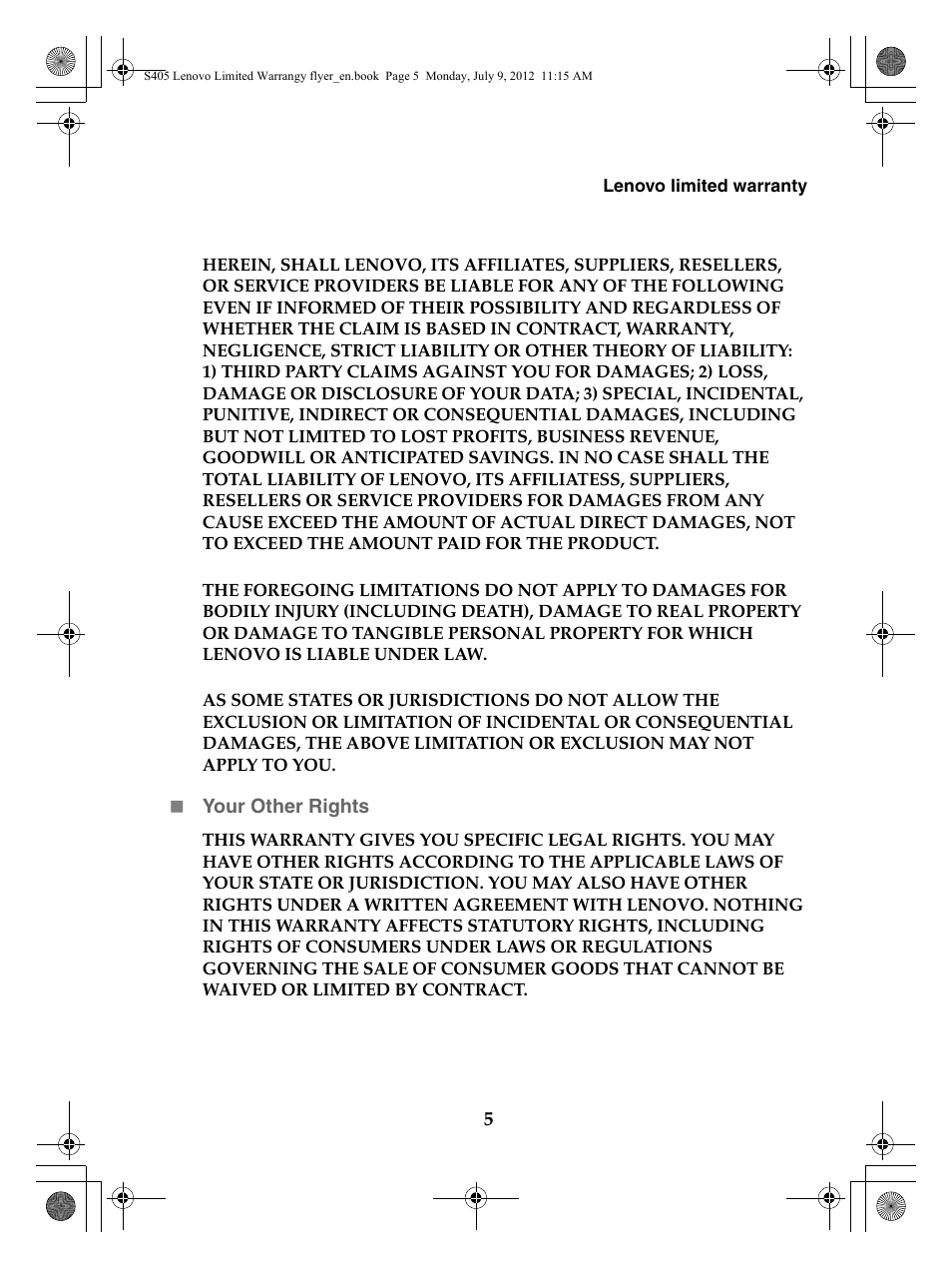 Lenovo IdeaPad S405 Notebook User Manual | Page 5 / 20