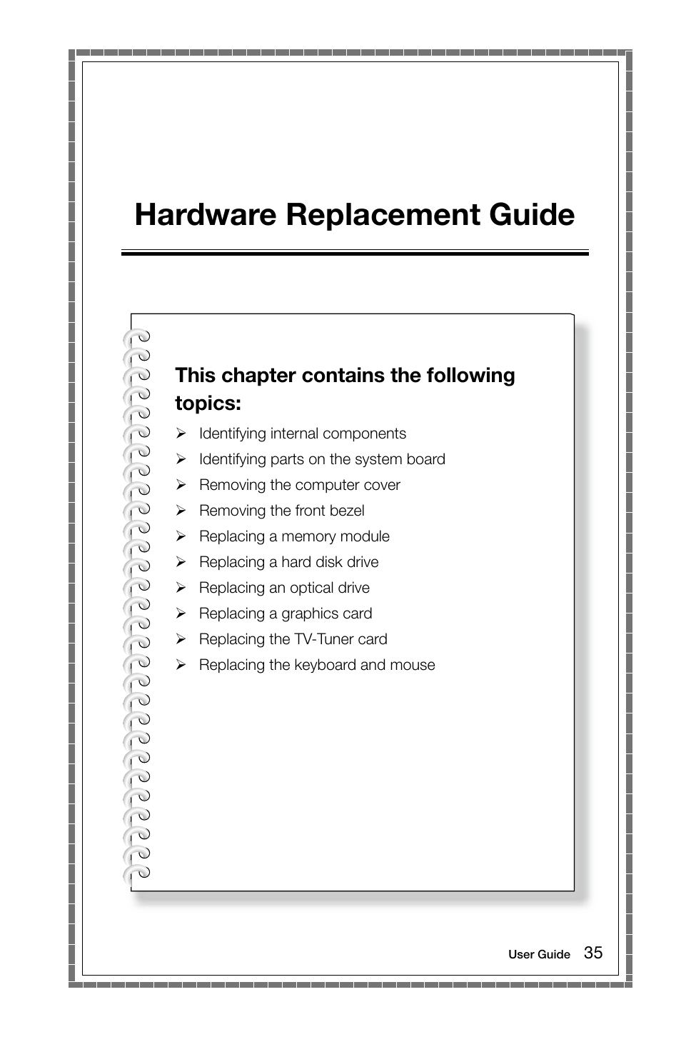 Hardware replacement guide | Lenovo IdeaCentre K415 User Manual | Page 40 / 65