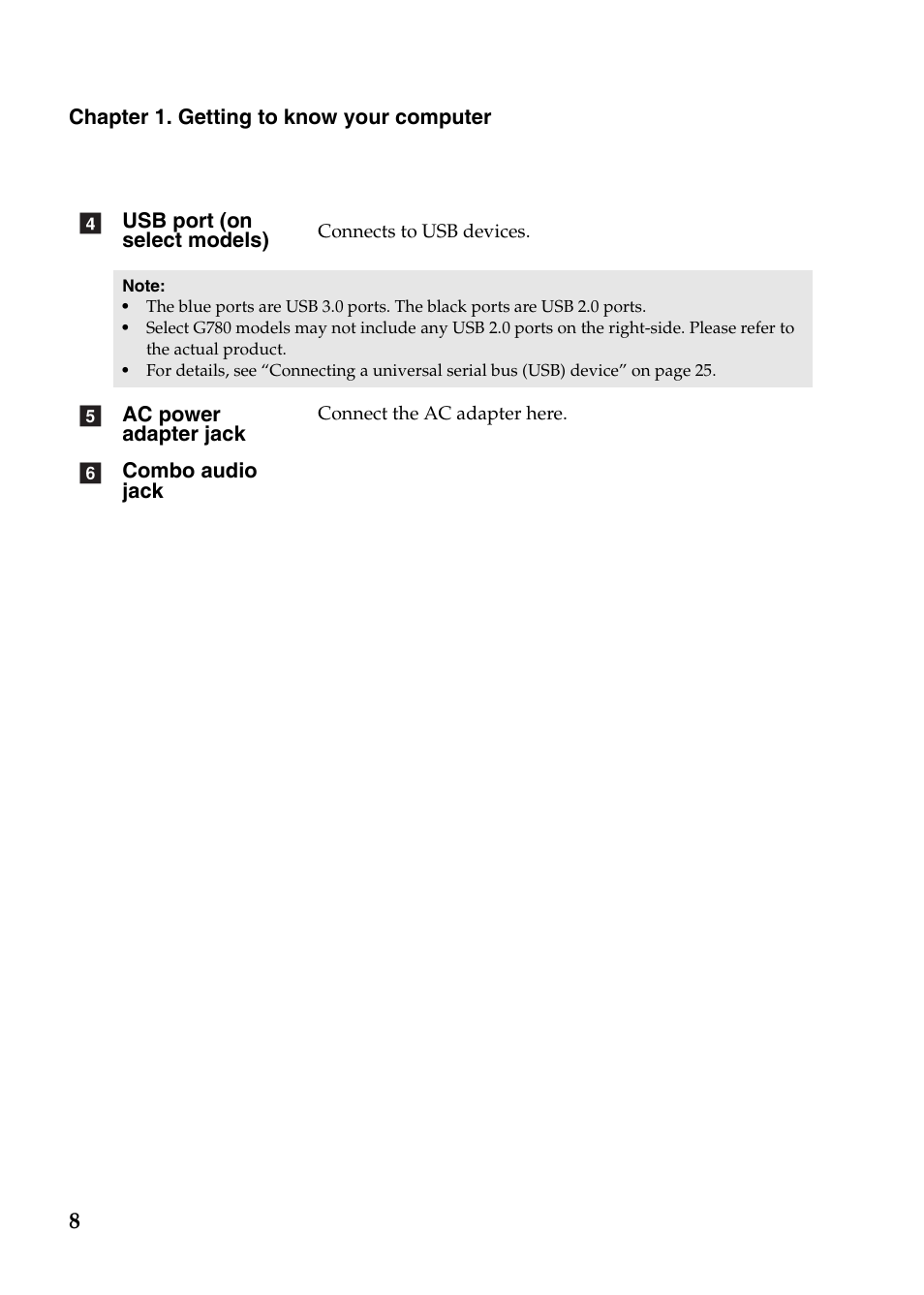 Lenovo G485 Notebook User Manual | Page 12 / 64