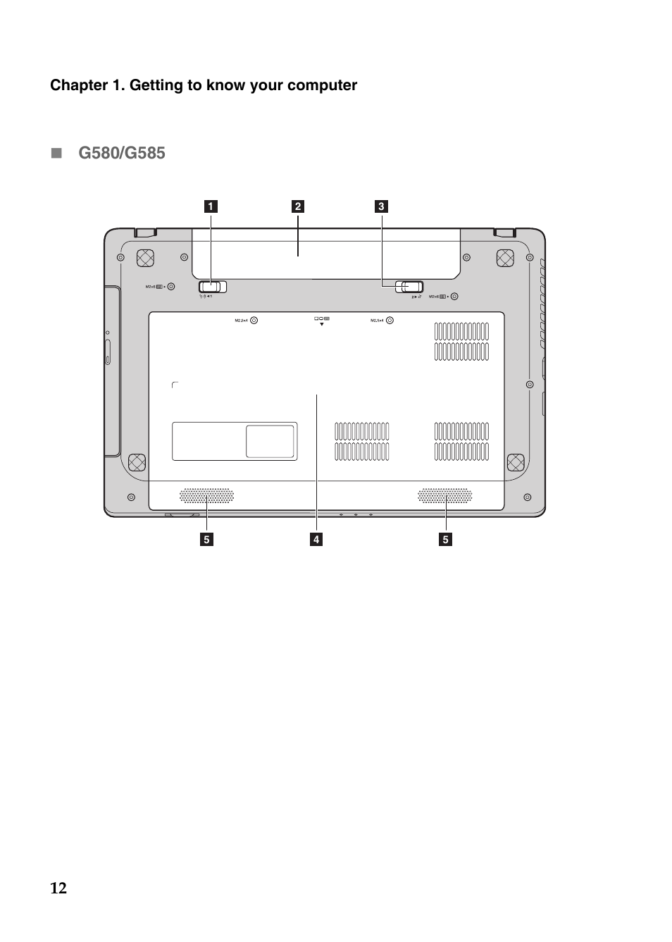 Chapter 1. getting to know your computer | Lenovo G485 Notebook User Manual | Page 16 / 64