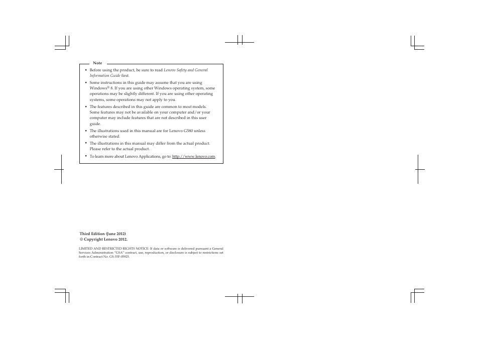 Lenovo G485 Notebook User Manual | Page 2 / 64