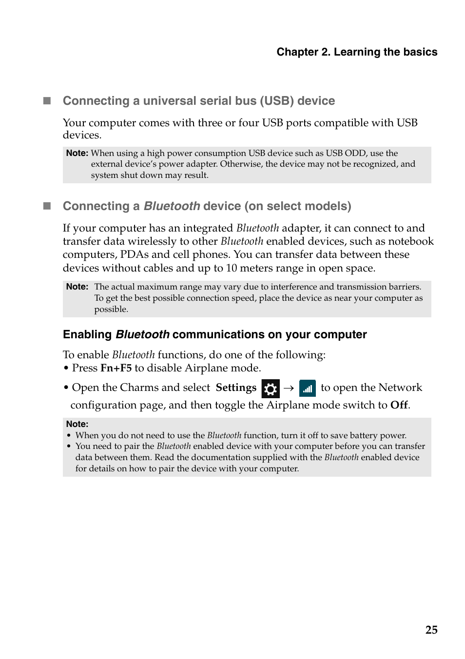 Lenovo G485 Notebook User Manual | Page 29 / 64