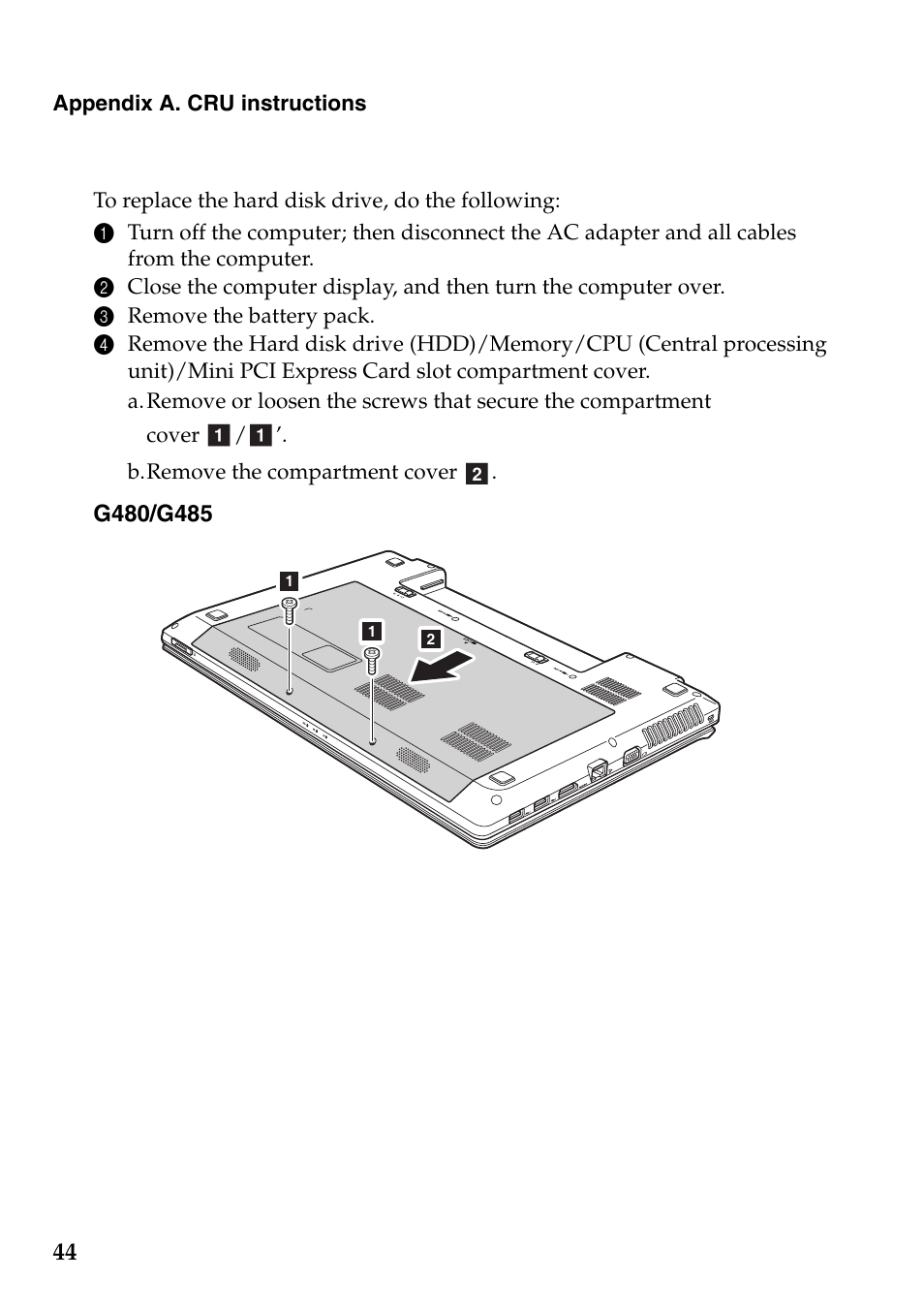 Lenovo G485 Notebook User Manual | Page 48 / 64