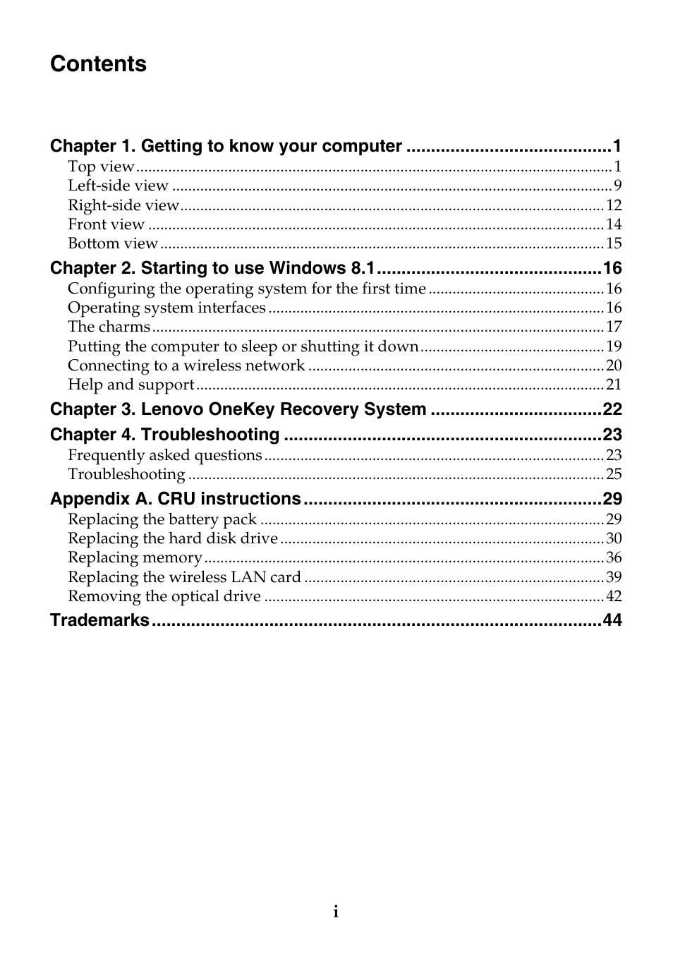 Lenovo Z40-75 User Manual | Page 5 / 51