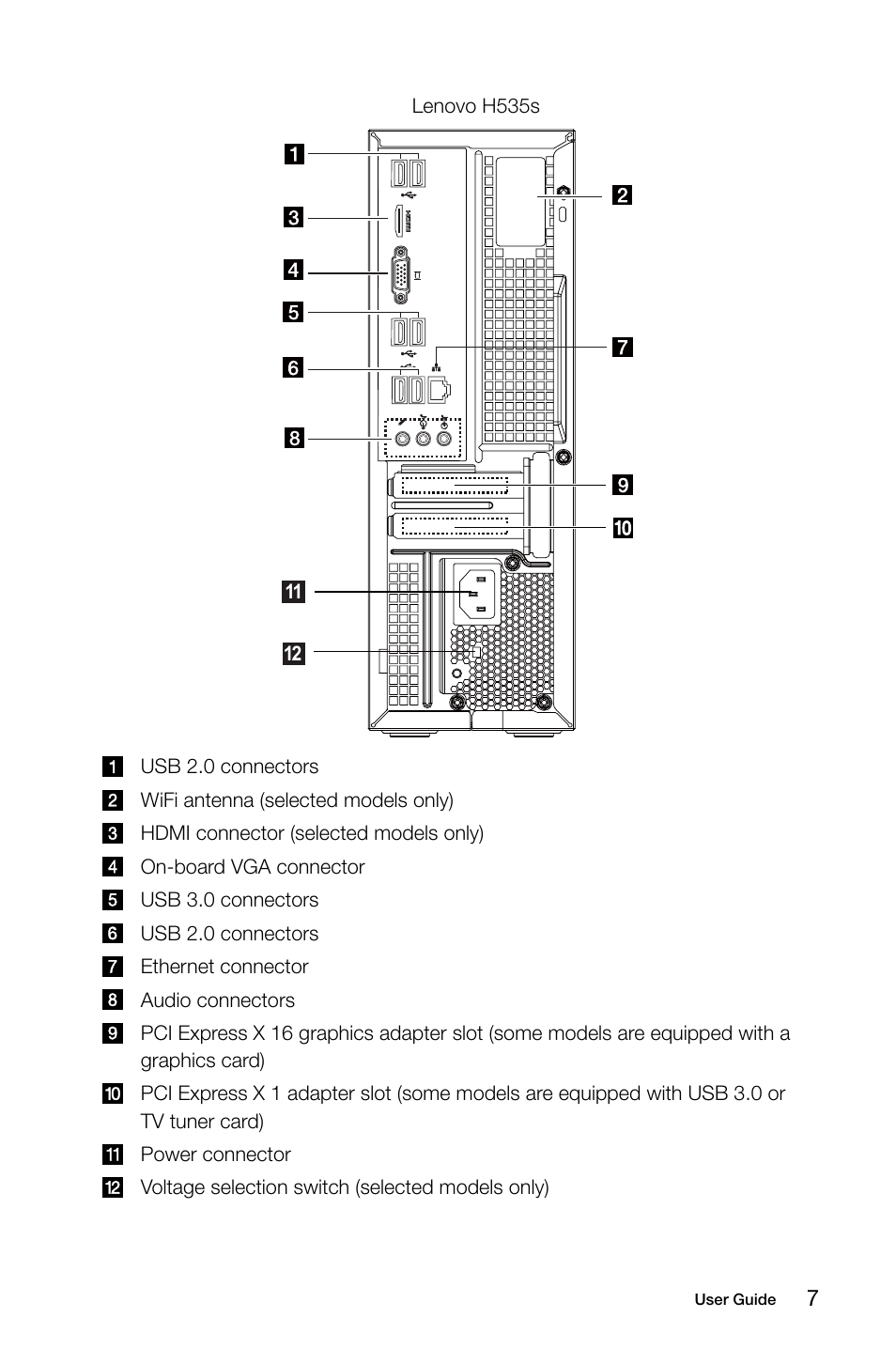 Lenovo H515s Desktop User Manual | Page 12 / 63