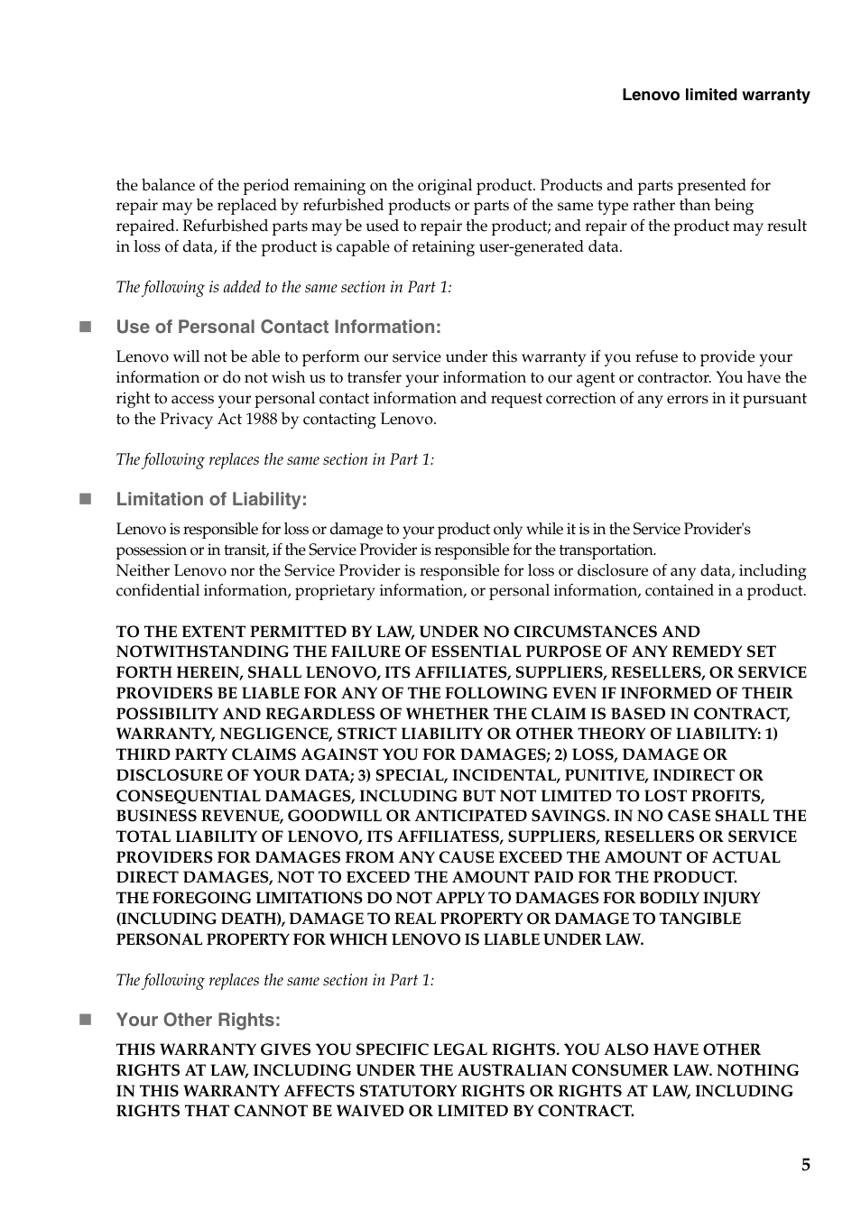 Lenovo Flex 10 Notebook Lenovo User Manual | Page 5 / 15