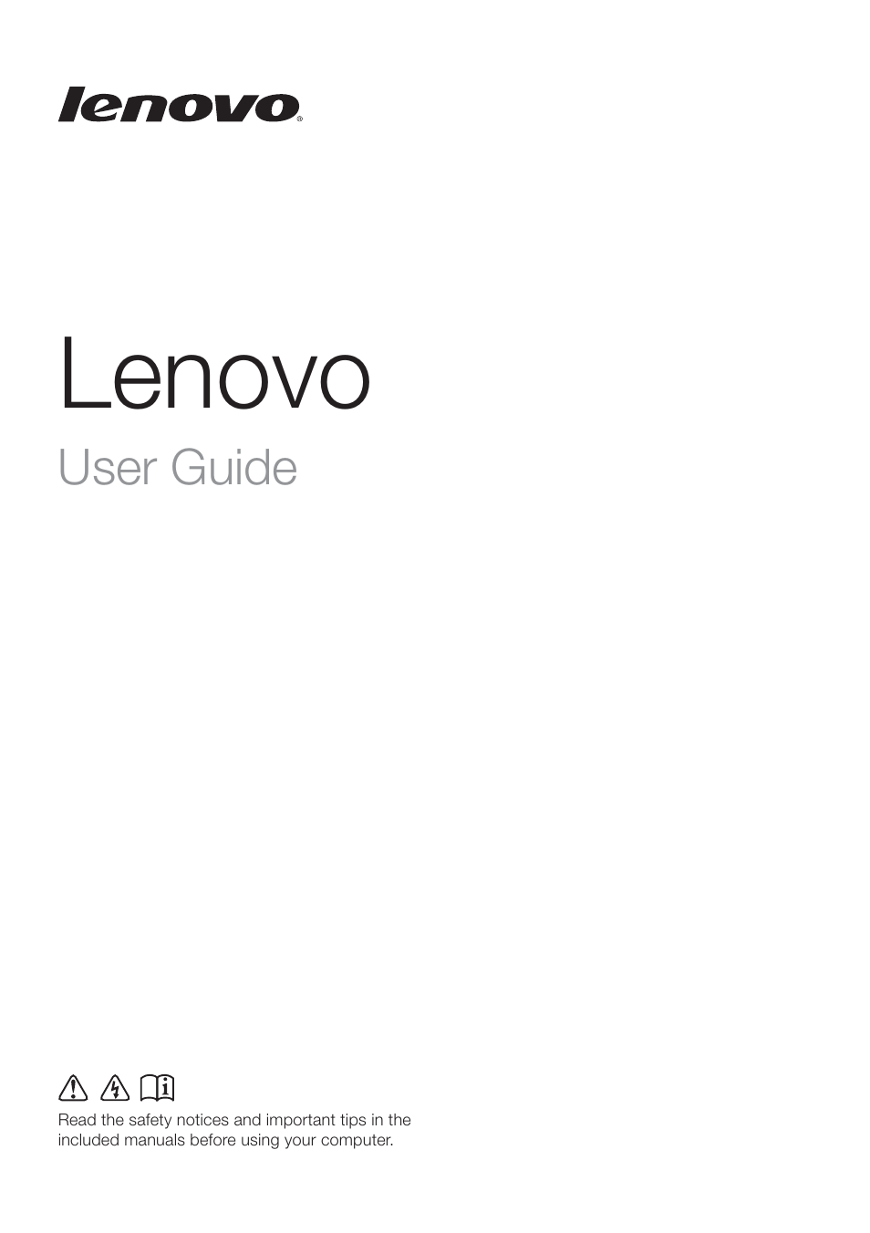 Lenovo B50-45 Notebook User Manual | 52 pages