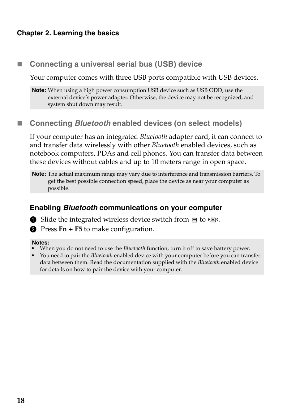 Lenovo G560e Notebook User Manual | Page 22 / 51