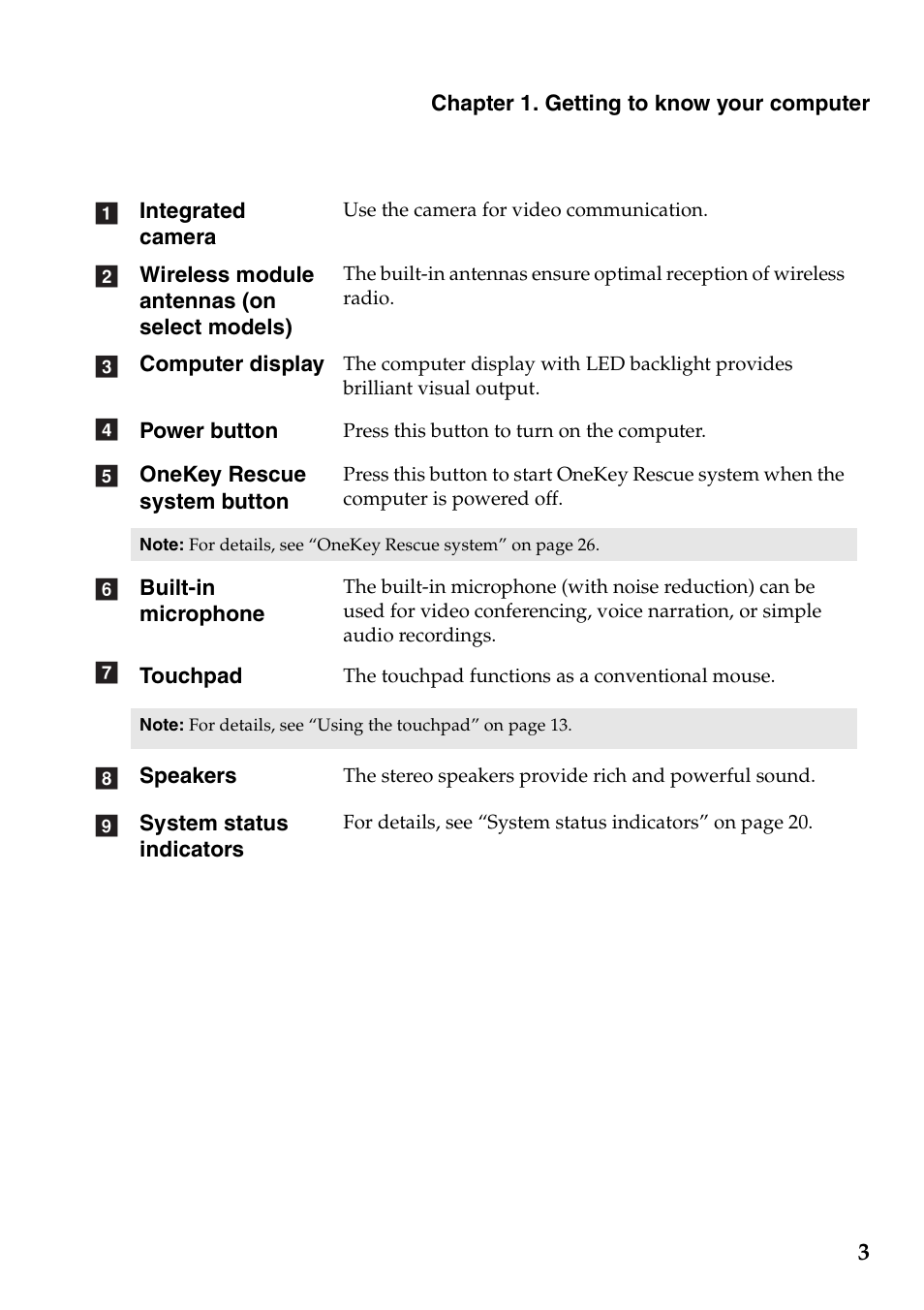 Lenovo G560e Notebook User Manual | Page 7 / 51