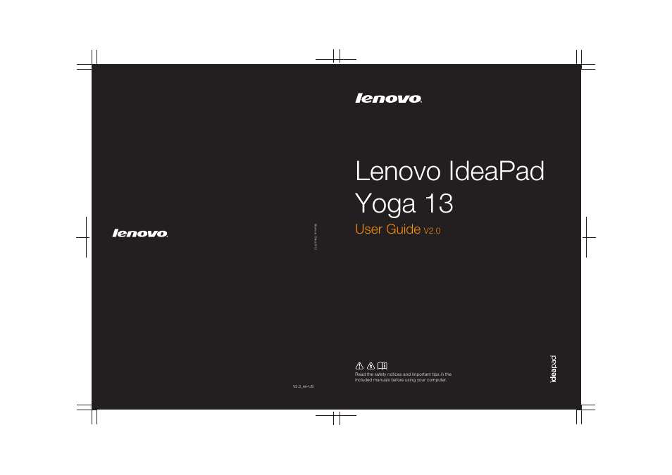 Lenovo Yoga 13 Notebook IdeaPad User Manual | 40 pages