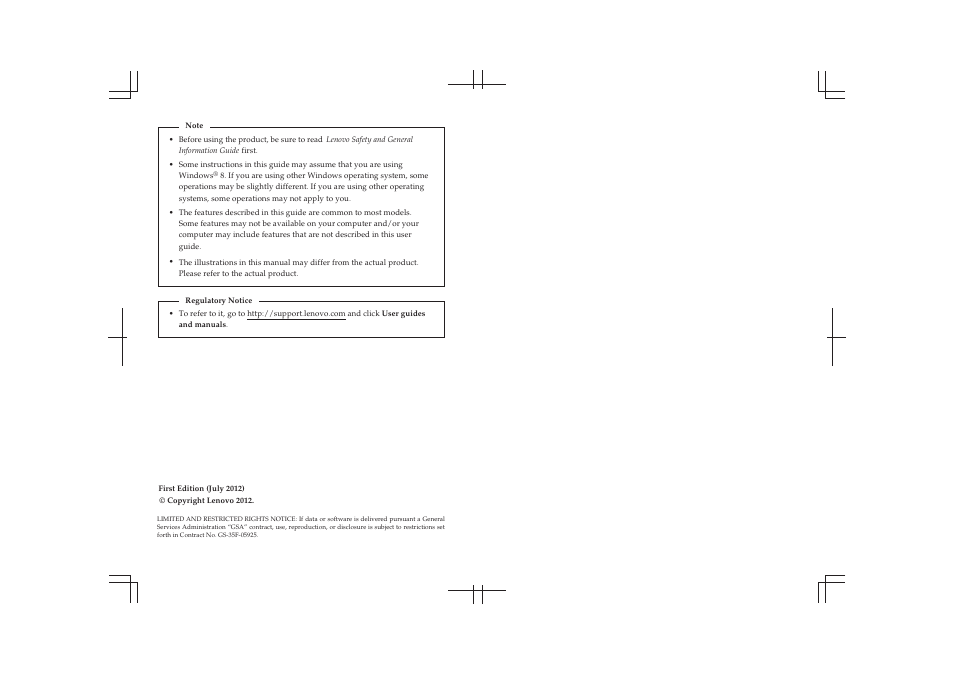 Lenovo Yoga 13 Notebook IdeaPad User Manual | Page 2 / 40