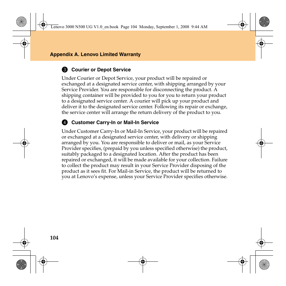 Lenovo N500 Notebook User Manual | Page 112 / 148