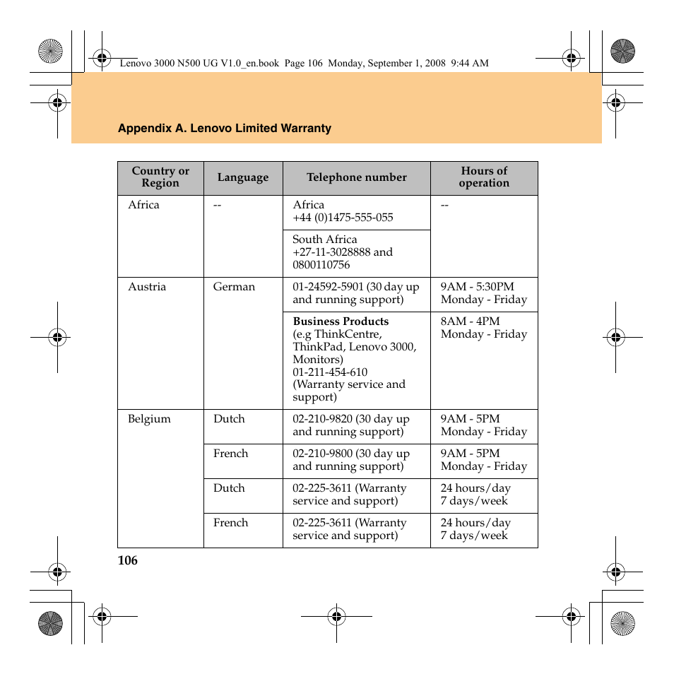 Lenovo N500 Notebook User Manual | Page 114 / 148