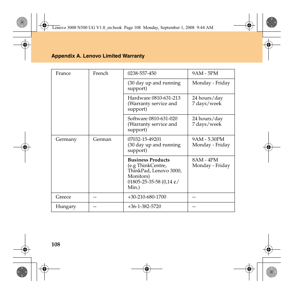 Lenovo N500 Notebook User Manual | Page 116 / 148