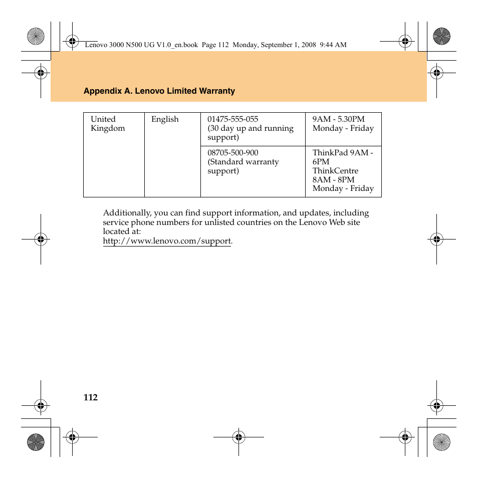 Lenovo N500 Notebook User Manual | Page 120 / 148
