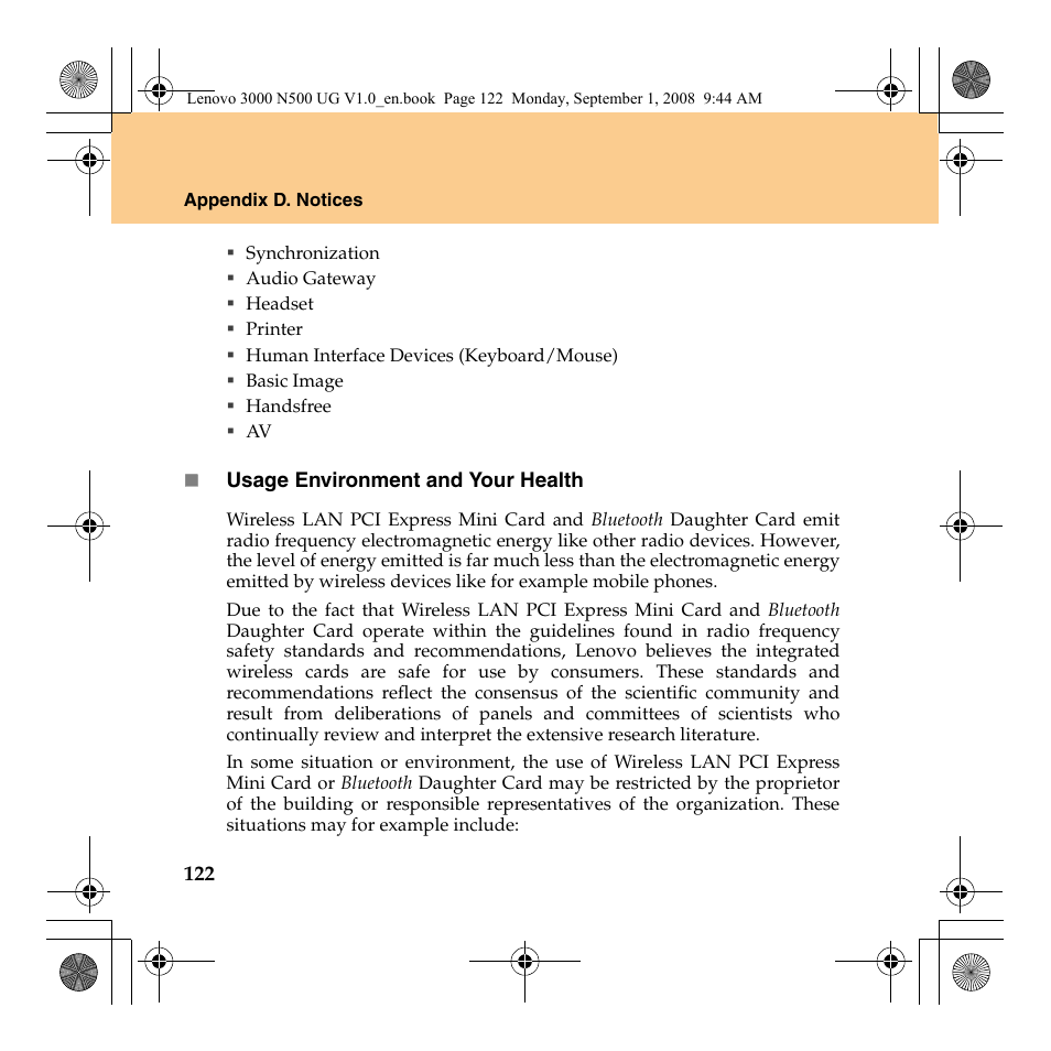 Lenovo N500 Notebook User Manual | Page 130 / 148