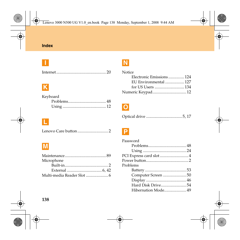 Lenovo N500 Notebook User Manual | Page 146 / 148