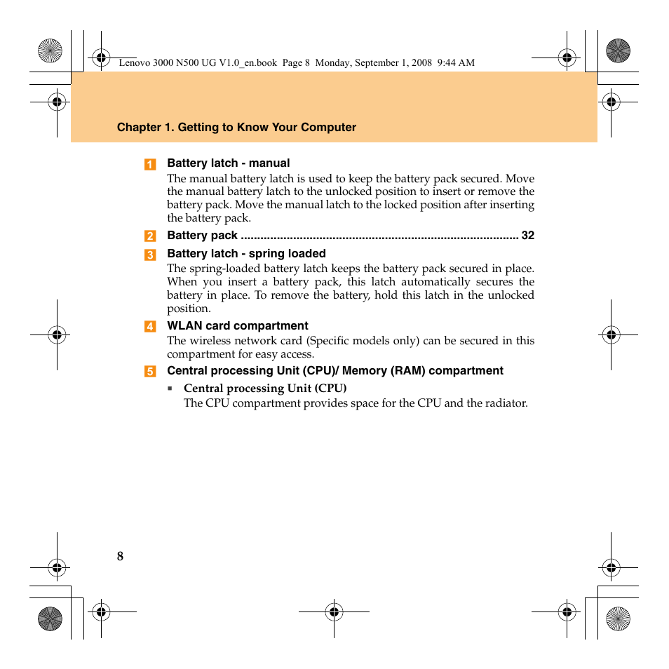 Lenovo N500 Notebook User Manual | Page 16 / 148