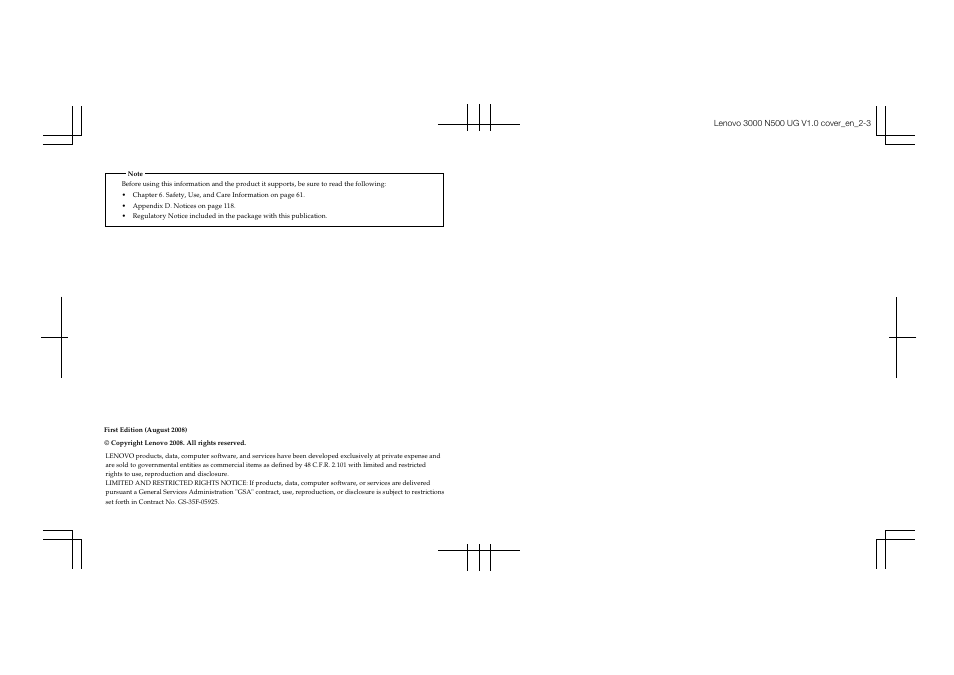 Lenovo N500 Notebook User Manual | Page 2 / 148