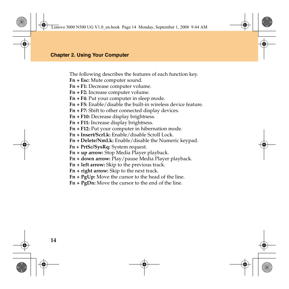 Lenovo N500 Notebook User Manual | Page 22 / 148