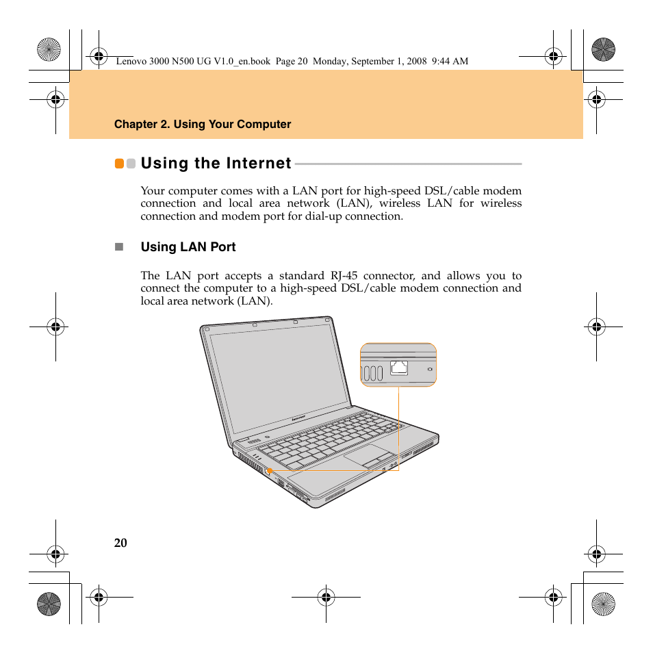 Using the internet | Lenovo N500 Notebook User Manual | Page 28 / 148