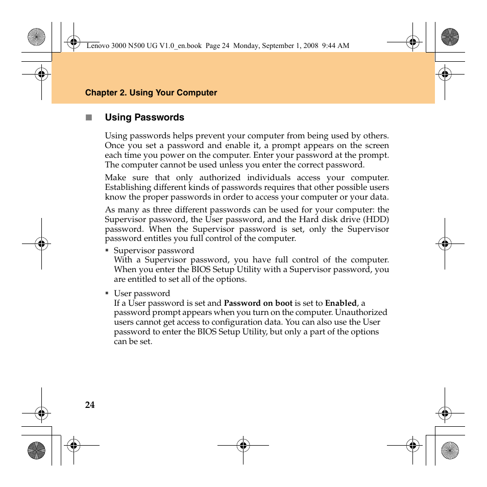 Lenovo N500 Notebook User Manual | Page 32 / 148