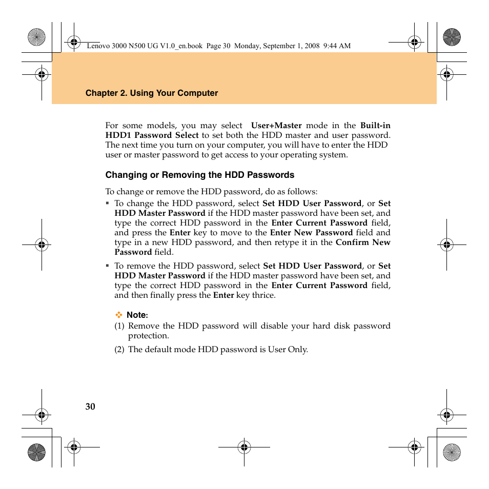 Lenovo N500 Notebook User Manual | Page 38 / 148