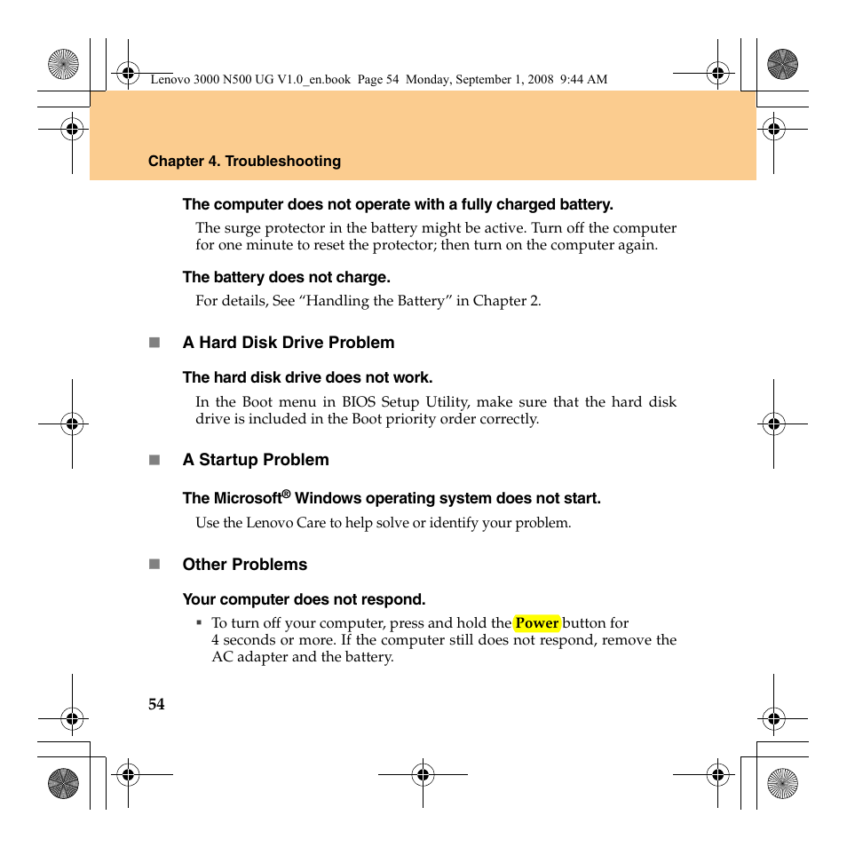 Lenovo N500 Notebook User Manual | Page 62 / 148