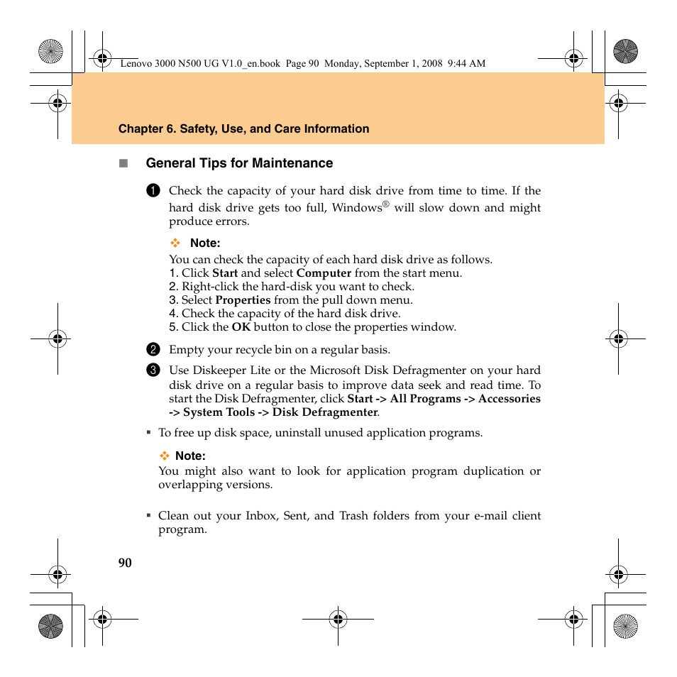 Lenovo N500 Notebook User Manual | Page 98 / 148