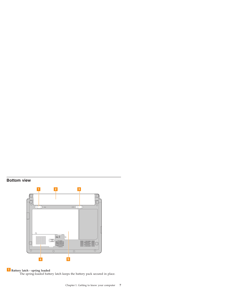 Bottom view, Bottom, View | Lenovo IdeaPad S10 User Manual | Page 15 / 180