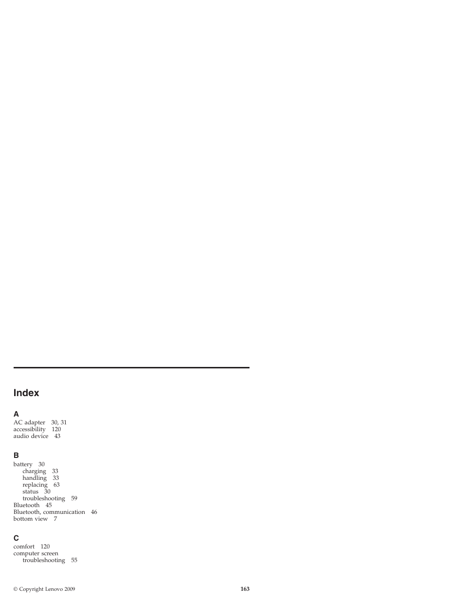 Index | Lenovo IdeaPad S10 User Manual | Page 171 / 180