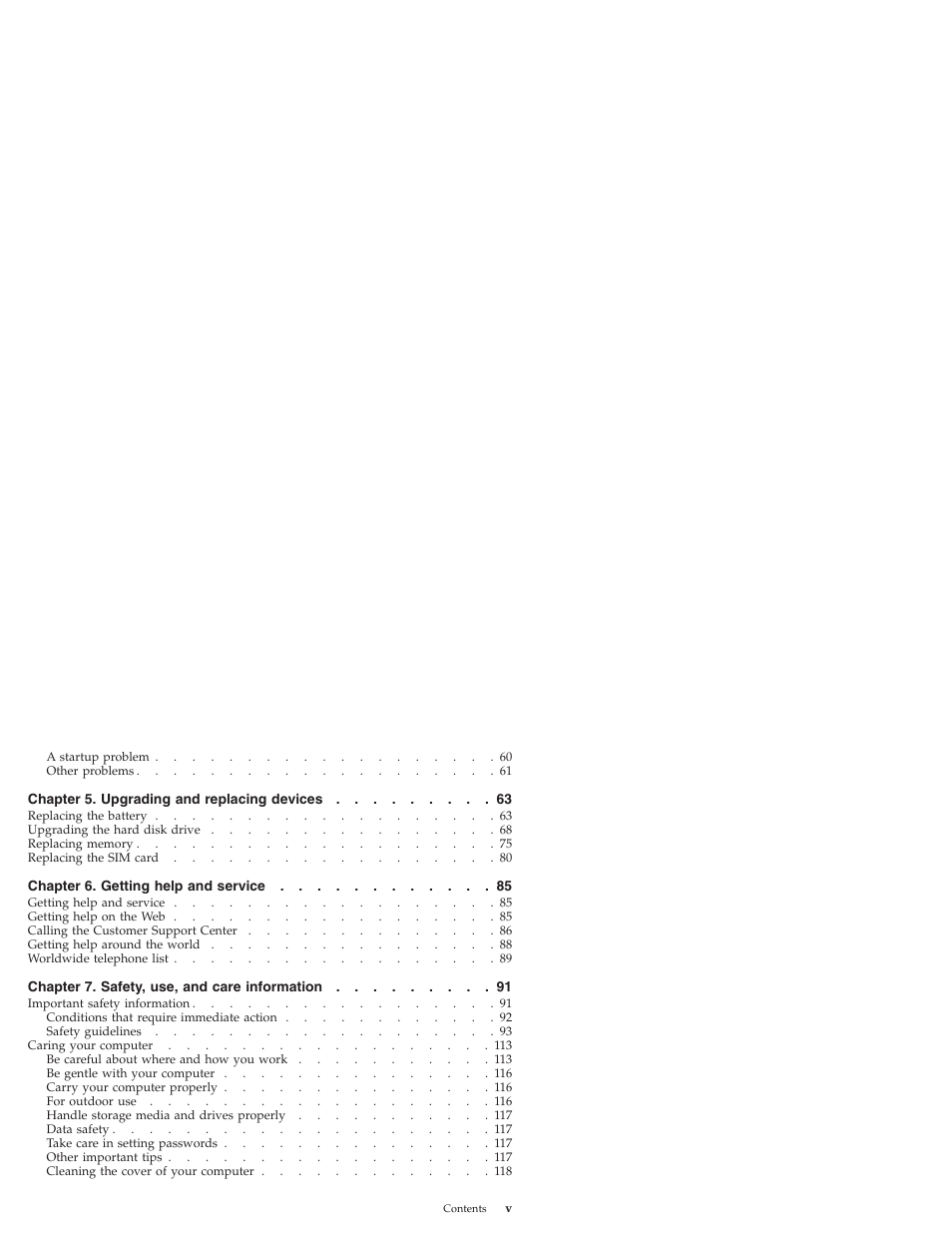 Lenovo IdeaPad S10 User Manual | Page 5 / 180