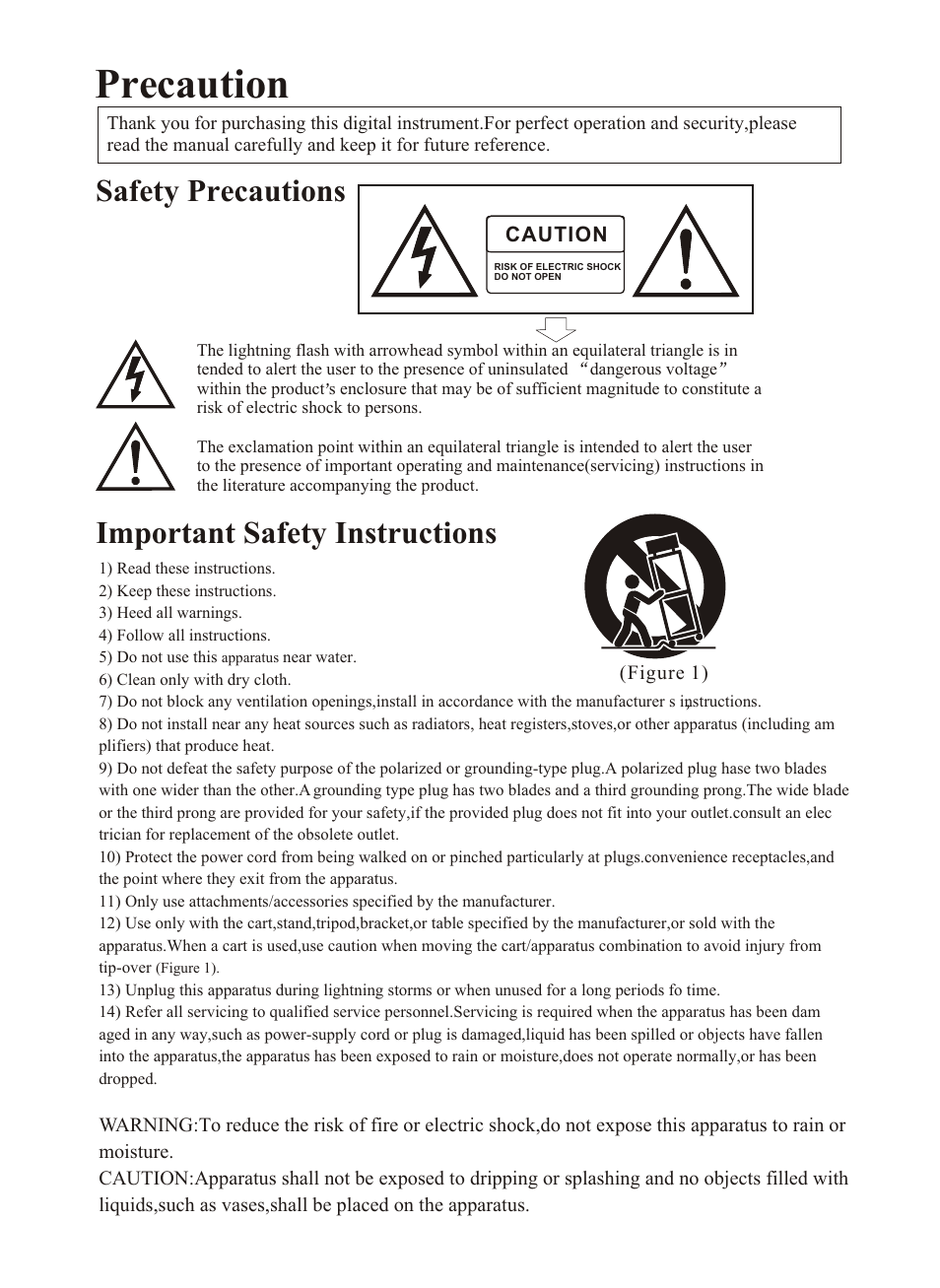 Т³гж 3, Precaution, Safety precautions important safety instructions | Adagio Teas KDP8865 User Manual | Page 3 / 16