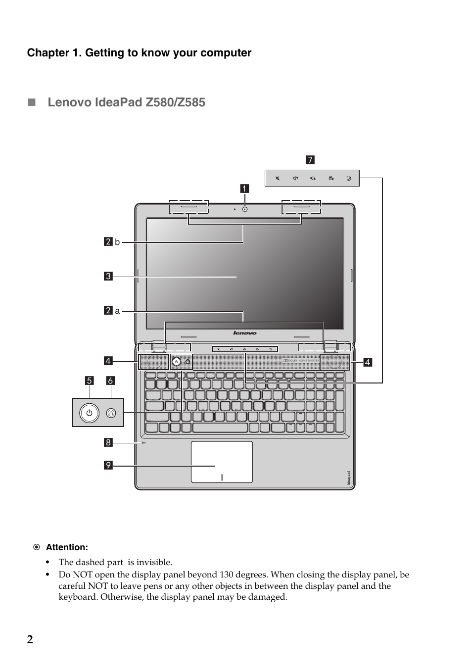 Lenovo IdeaPad Z585 Notebook User Manual | Page 6 / 54