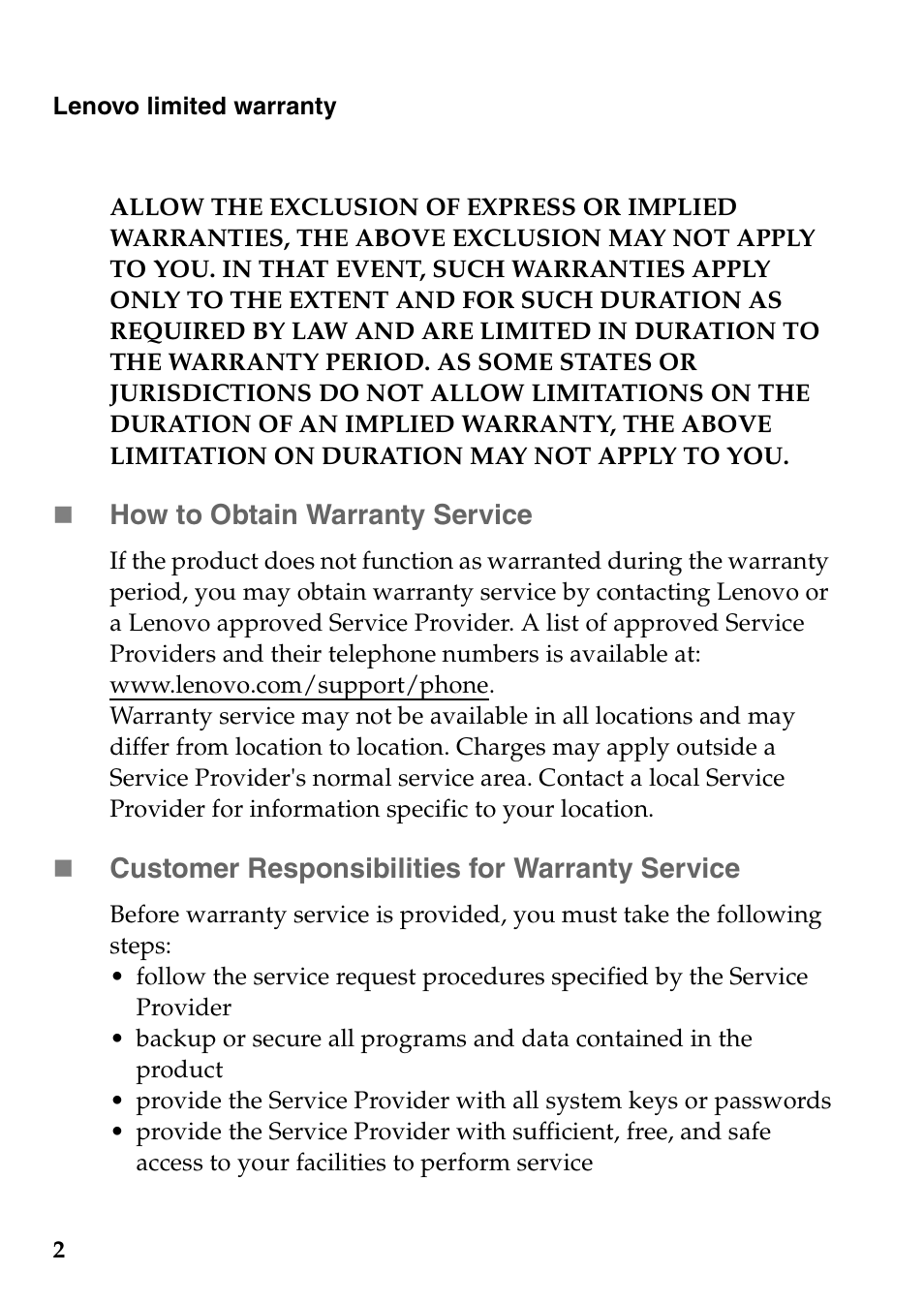 Lenovo Miix 2 8 Tablet Lenovo User Manual | Page 2 / 27