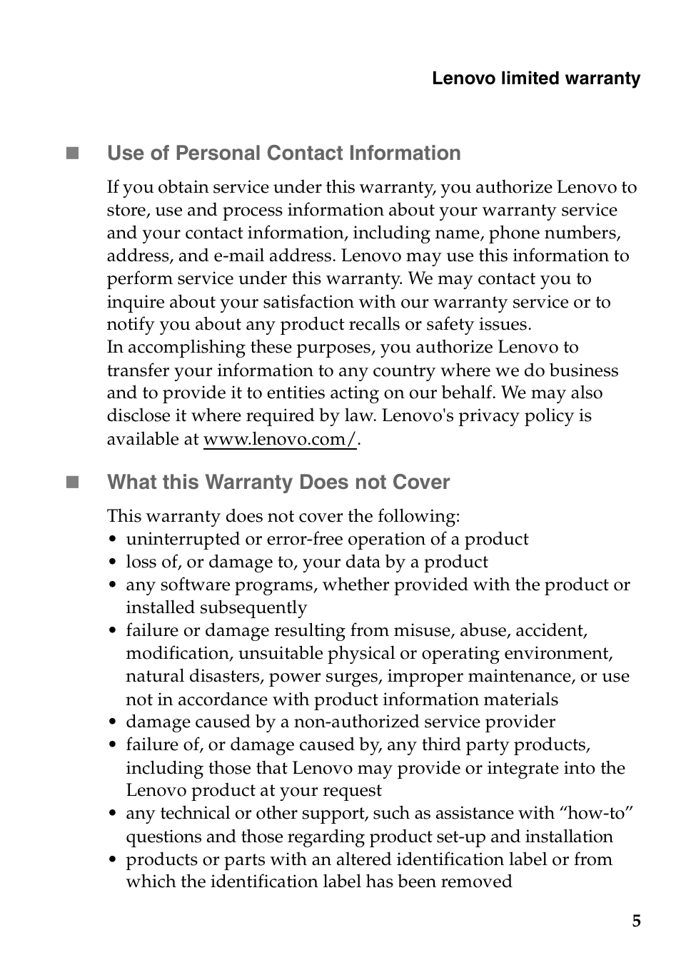 Lenovo Miix 2 8 Tablet Lenovo User Manual | Page 5 / 27