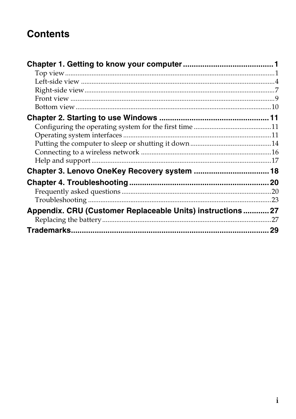 Lenovo S20-30 Notebook User Manual | Page 3 / 34