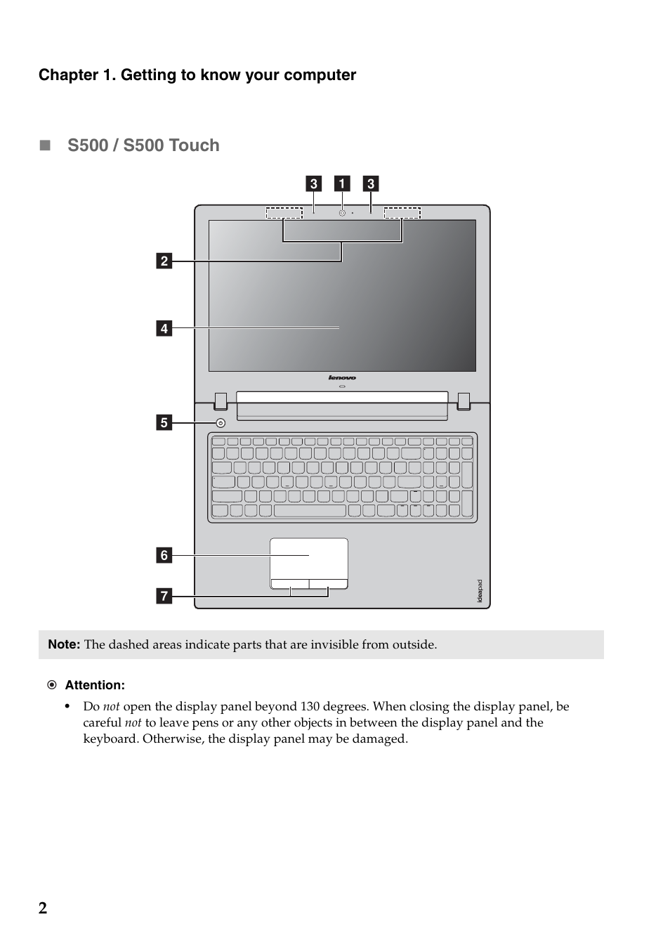 Lenovo IdeaPad S500 Touch Notebook User Manual | Page 8 / 36