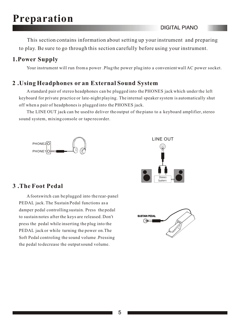 Т³гж 7, Preparation, 3 .the foot pedal | Adagio Teas PDP100 User Manual | Page 7 / 26