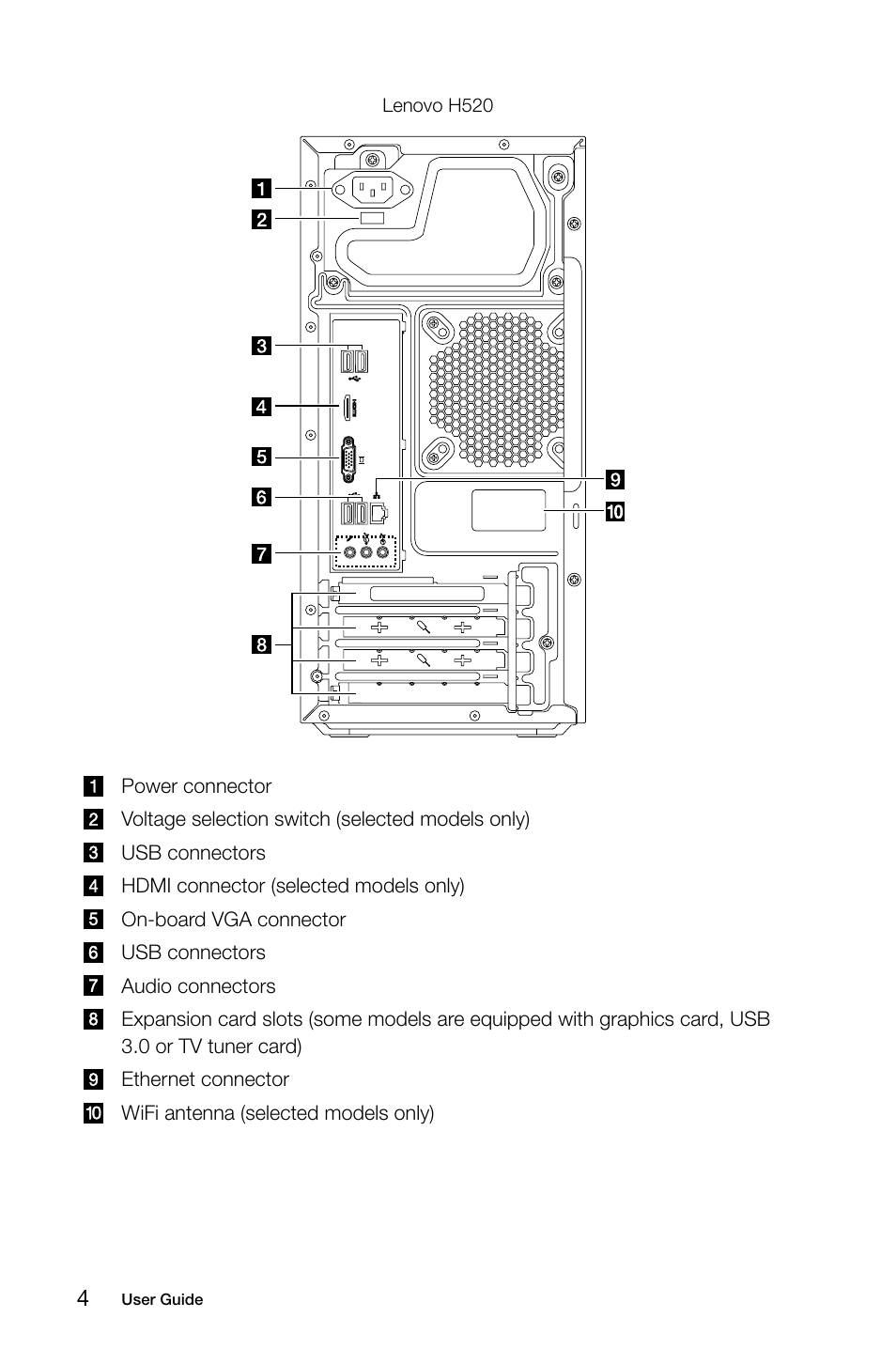 Lenovo H505 Desktop User Manual | Page 9 / 59