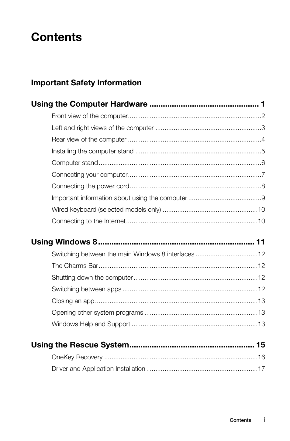 Lenovo C445 All-in-One User Manual | Page 4 / 49