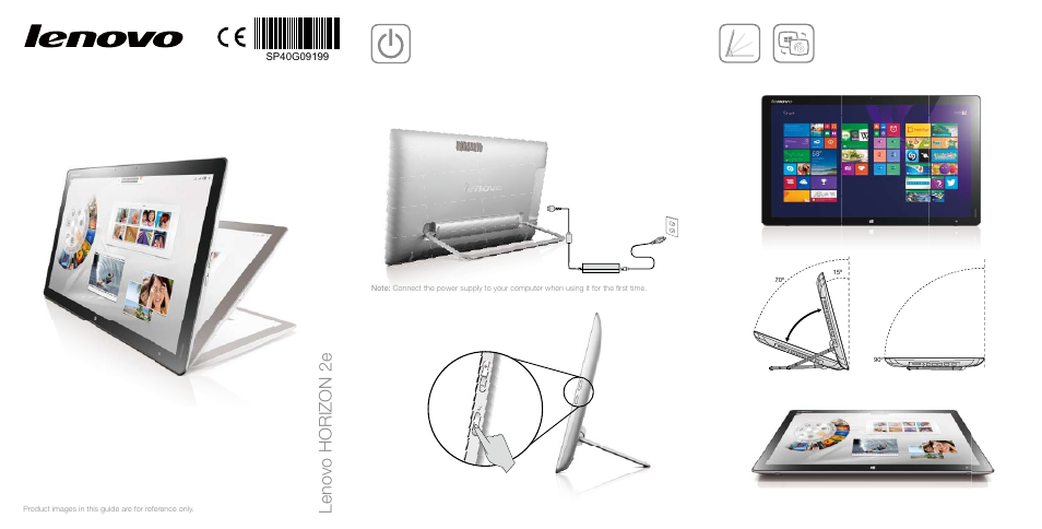 Lenovo Horizon 2e Table PC User Manual | 2 pages