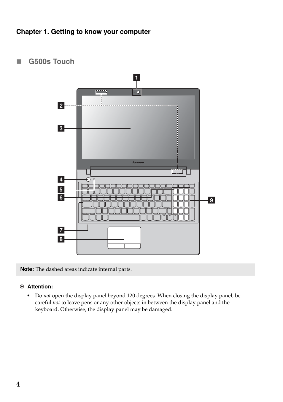 Lenovo G500s Touch Notebook User Manual | Page 8 / 48