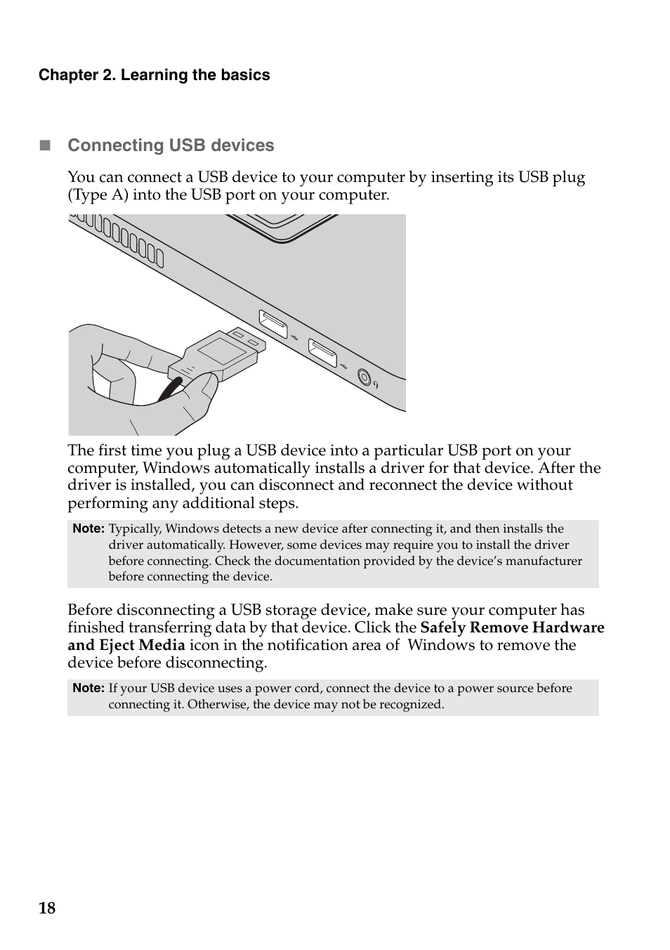 Lenovo IdeaPad U310 Touch Notebook User Manual | Page 22 / 52