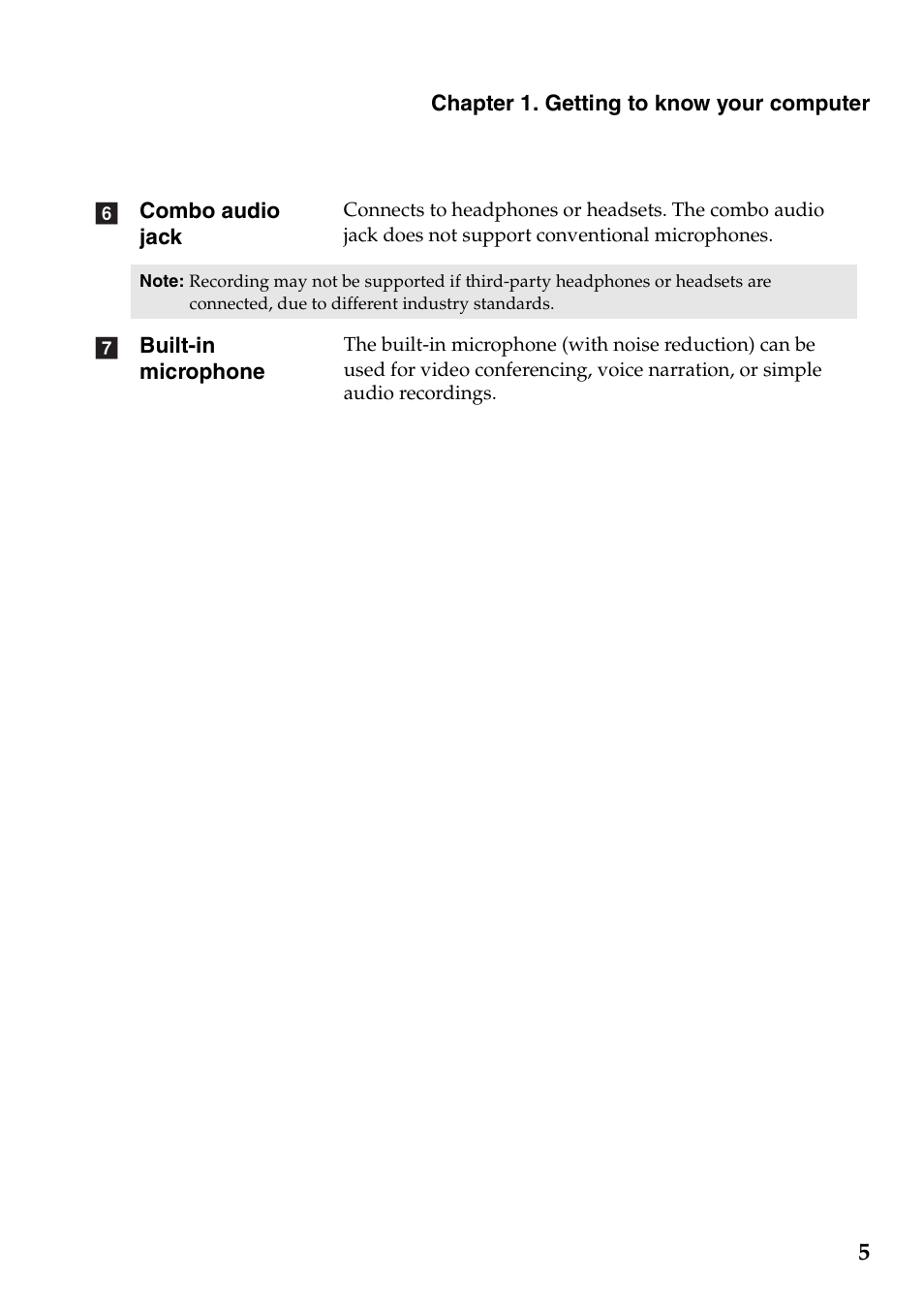 Lenovo IdeaPad U310 Touch Notebook User Manual | Page 9 / 52