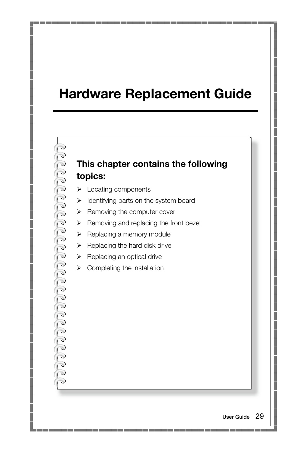 Hardware replacement guide | Lenovo E50-00 Desktop User Manual | Page 34 / 53