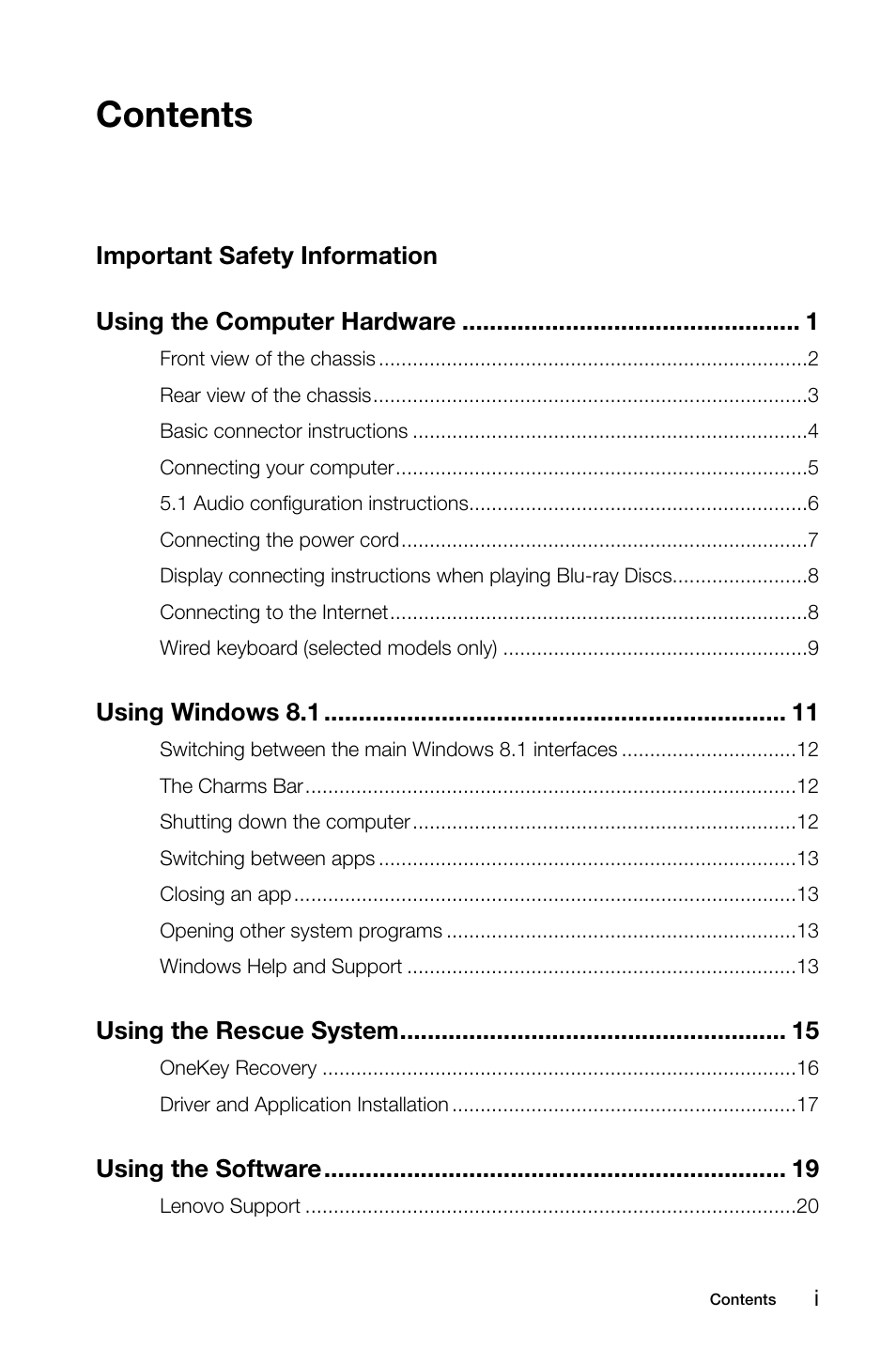 Lenovo E50-00 Desktop User Manual | Page 4 / 53