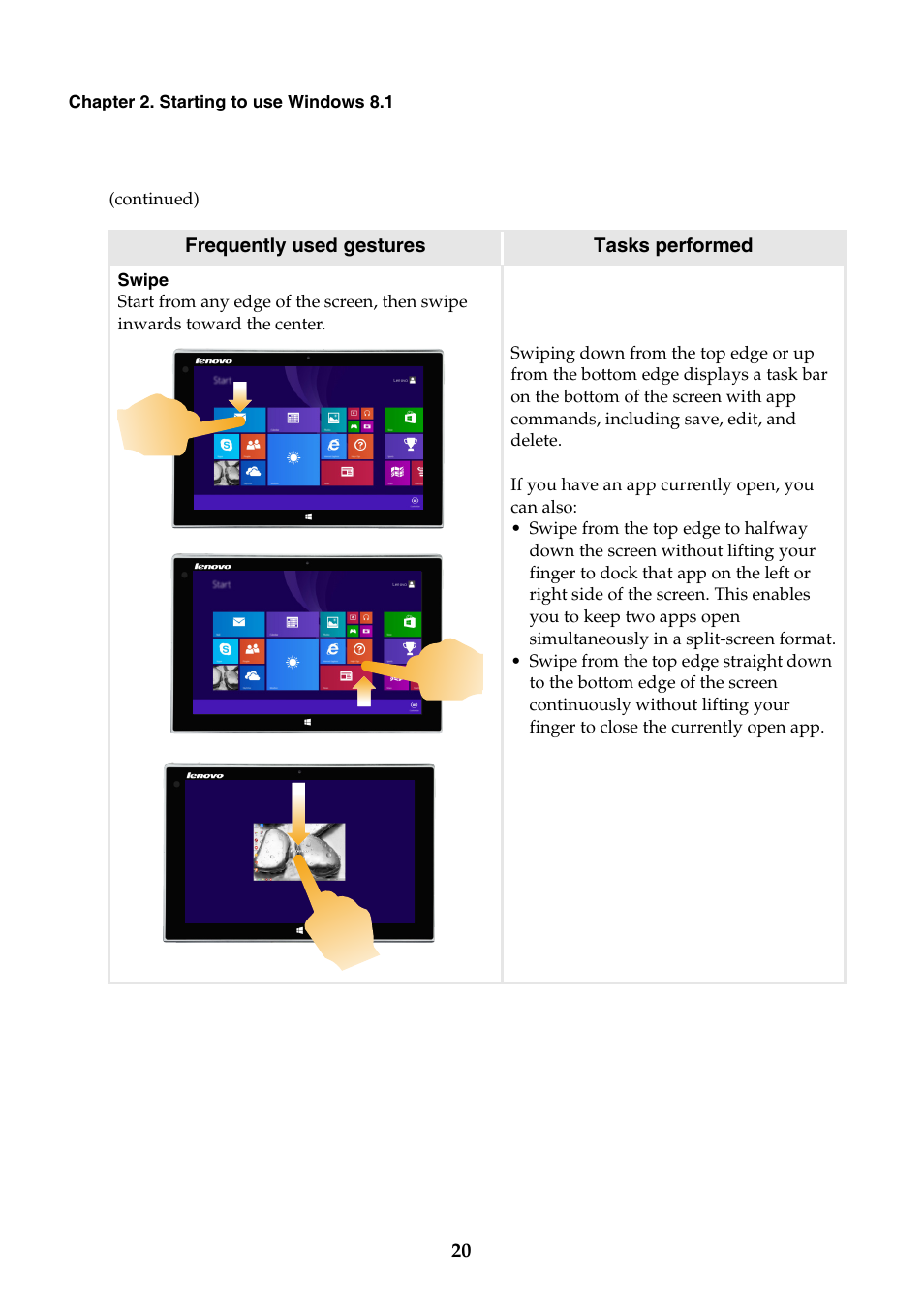 Lenovo Miix 2 10 Tablet Lenovo User Manual | Page 24 / 34