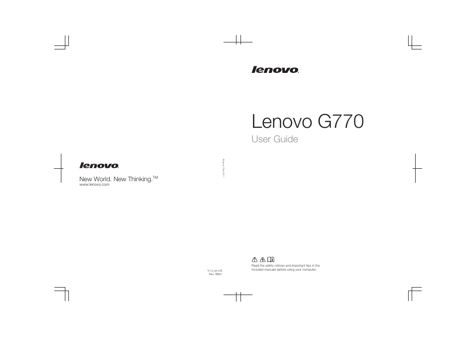 Lenovo G770 Notebook User Manual | 51 pages